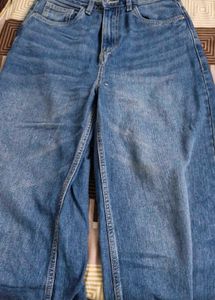 Wide Leg Denim Jeans