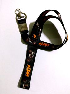 KTM Racing Lanyard Keychain
