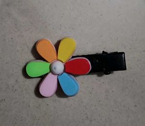 Cute Hair Clips - Pink Bow &amp; Flower