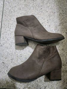 Brown Suede Boots For GIRLS