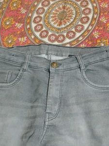 Gray Denim Jeans