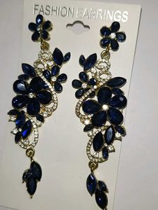 Blue Ad Earrings