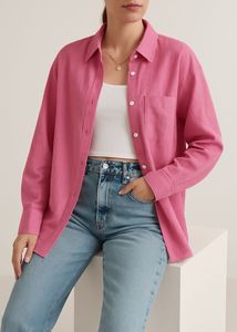 Pink Button-Down Shirt