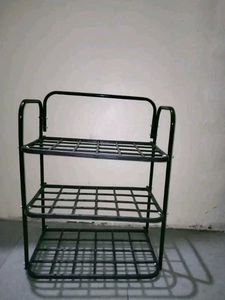 Shoe Rack 3 Shelves Durable and Multipurpose Metal