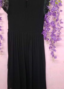 Beautiful Black Pleated Dress