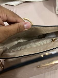 Van Heusen Leather Nude Sling Bag