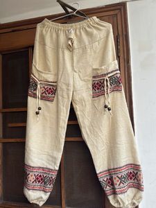 Boho Embroidered Harem Pants wollen