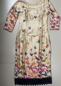 Butterfly Print Kurta