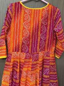 Panit Branded Full Flare Chunri Print Kurti For M