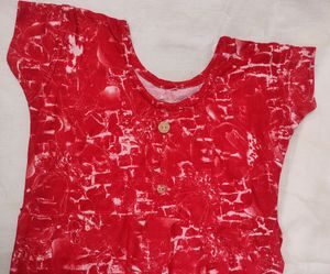 Top, M Size, Red