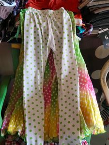Multicolour Kurti With Dotted Leggings