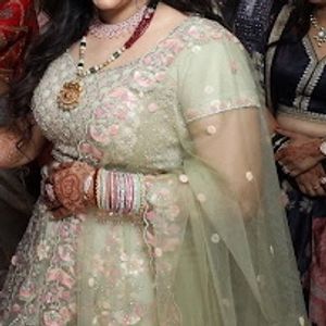 Beautiful Engagement Lehenga With Belt