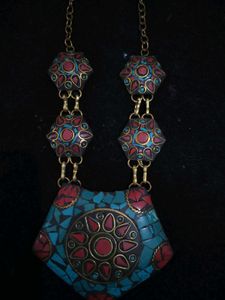 Ethnic Afghan Antique Necklace Boho Style
