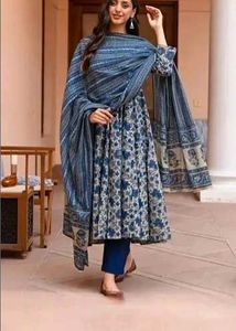 Blue Anarkali Kurta  Myntra