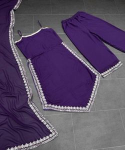 Purple Bell Sleeve Top