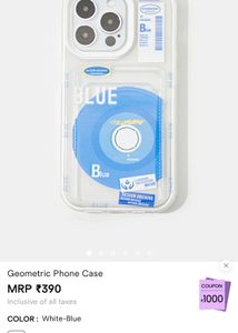 Savana White And Blue Statement Iphone 15 Cover
