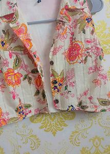 ZARA BASIC Floral Vest For Women