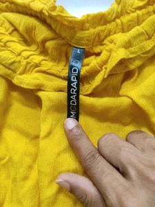 Yellow Offshoulder Top