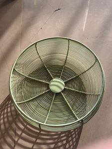 MARKET 99 Fruit Wire Basket for Storage Kitchen Net Cover Vegetable for Dining Table Kitchen Drainer Multi Use Metal Serving Organizer Fruit Bowl Iron Green
