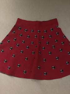 Cute And Korean Theme Woollen Skirt - Size S