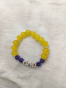 Customisable Name bracelet Glass beads bracele