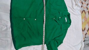 Green Zara Short Sleeve Shirt (Women's)