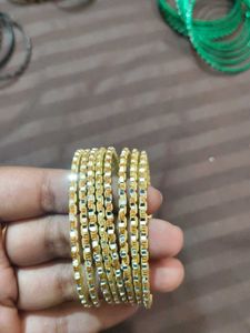 Gold Tone Bangle Set