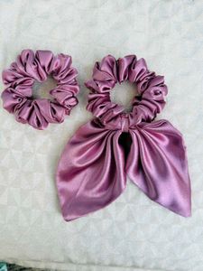 Satin Scarf Scrunchies And Skinny Scrunchie