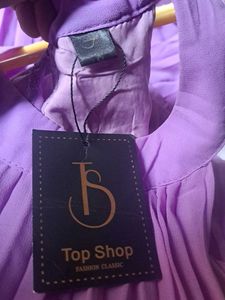 Purple Pleated Maxi Dress