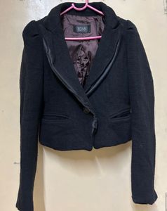 Black Woollen Coat