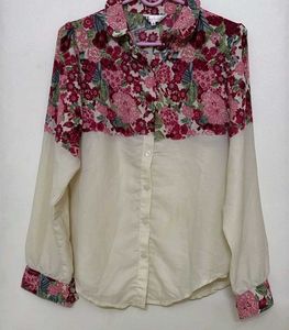 Floral & Cream Button Down