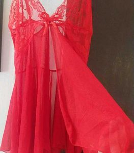 Red Lace Lingerie Babydoll
