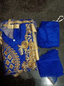 Anarkali With Pant And Shawl