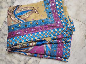 Arri Tari work multi colour saree🫠