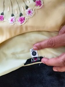 Up And Down Kurti With White Dhoti