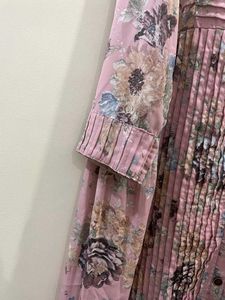 Floral Printed Georgette Kurti (Size M)