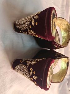 Ethnic Maroon Heels