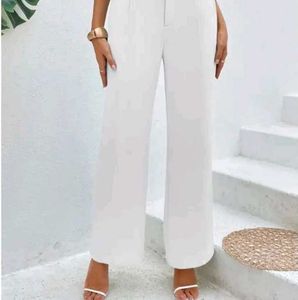 Women White Trouser Pant