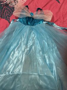 Elsa Inspired Costume Dress