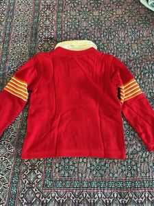 Red Striped Long Sleeve Shirt