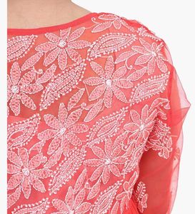Chikankari Embroidered Tunic Top