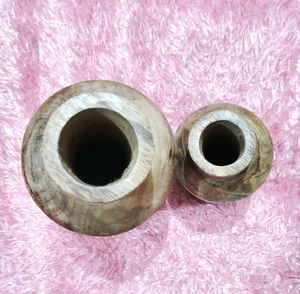 Premium Wooden Vase Set