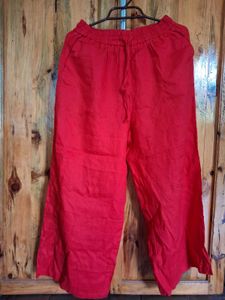 Red Lenin Pants