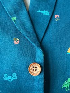 Boys Party Wear Smart Jacket Dino Print