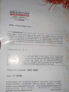Zoology Book