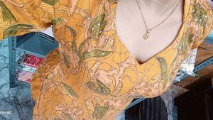 Beautiful Musterd Colour Suit