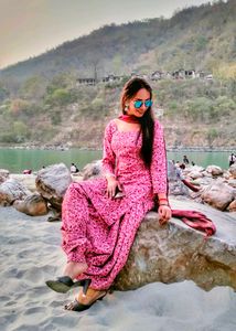 Pink Floral Salwar Kameez