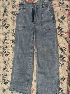 Wide Leg Denim Jeans
