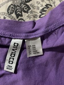 H&amp;M Purple DIVIDED T-shirt