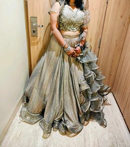Stunning Silver Lehenga